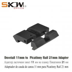 support adaptateur de portée, queue d'aronde de 11mm à 21mm Paiement en 3 ou 4 Fois -