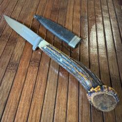 COUTEAU VINTAGE TRADITIONNEL ALLEMAND NICKER 1950-1960 FABRICATION ARTISANALE A SOLINGEN