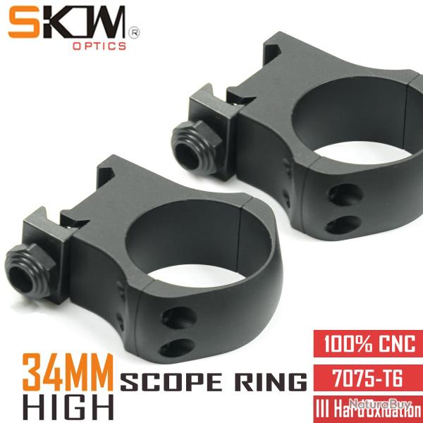 Anneaux de lunette Dul34 mm CNC High RapDuty RifleScope  Paiement en 3 ou 4 Fois -