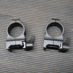 Paire de colliers en acier à complèter manque 1 petit ressort diametre 25.4 mm Ref 72/2025