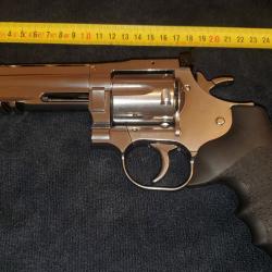 Vends revolver Dan Wesson 715 4 pouces nickelé, calibre 4.5 diabolo à Co2