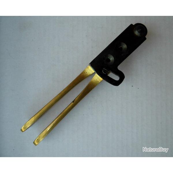 Moule  balle laiton Pedersoli 2 cavits, balle ronde et ogivale Cal.36 revolver poudre noire