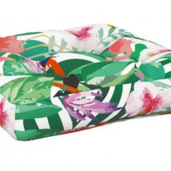 Coussin de palette multicolore 60x61,5x10 cm - Tissu Oxford, imperméable et décoratif