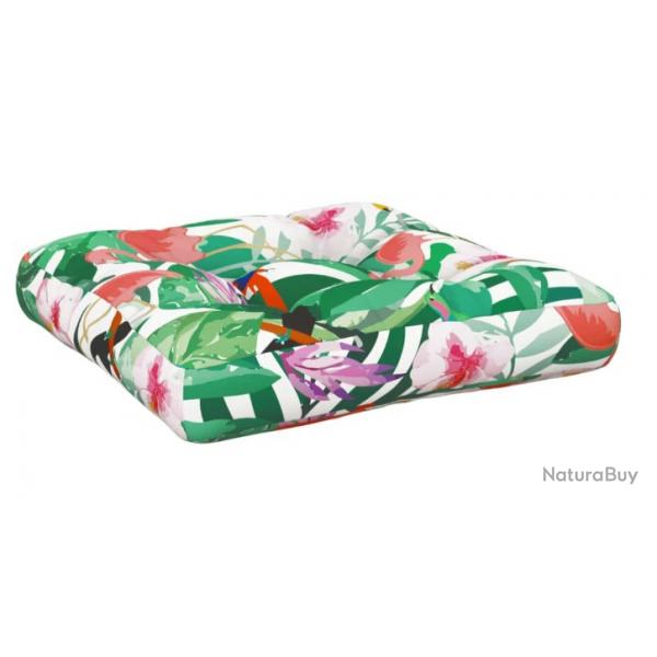 Coussin de palette multicolore 60x61,5x10 cm - Tissu Oxford, impermable et dcoratif