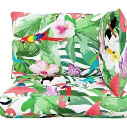 Coussins de palette multicolores en tissu Oxford - Lot de 3 pour jardin ou salon, confort & design