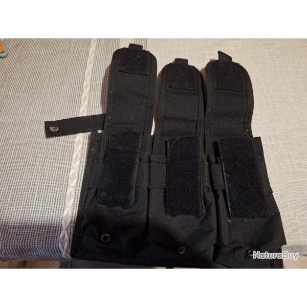 Systme molle triple porte chargeur ou bombe lacrymognes