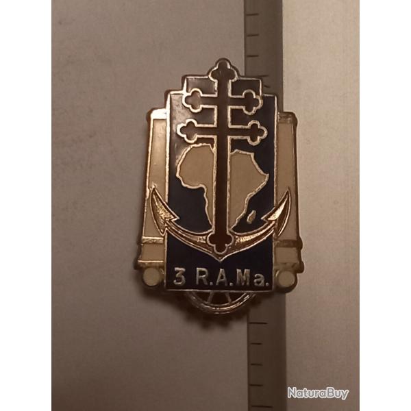 Insigne du 3me rgiment d'artillerie de Marine (3me RAMa)