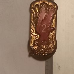 Insigne de la 2ème compagnie du 1er régiment de chasseurs parachutistes (1er RCP)
