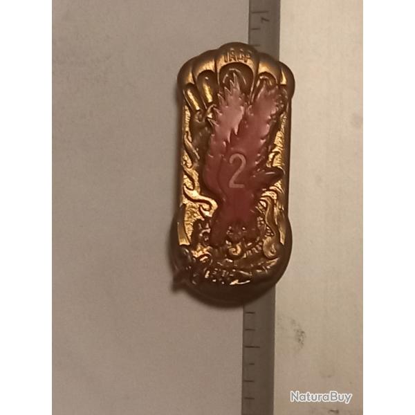 Insigne de la 2me compagnie du 1er rgiment de chasseurs parachutistes (1er RCP)