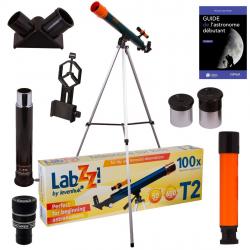 Télescope Astrophotographie Levenhuk LabZZ T2 avec Zoom, Oculaires et Accessoires