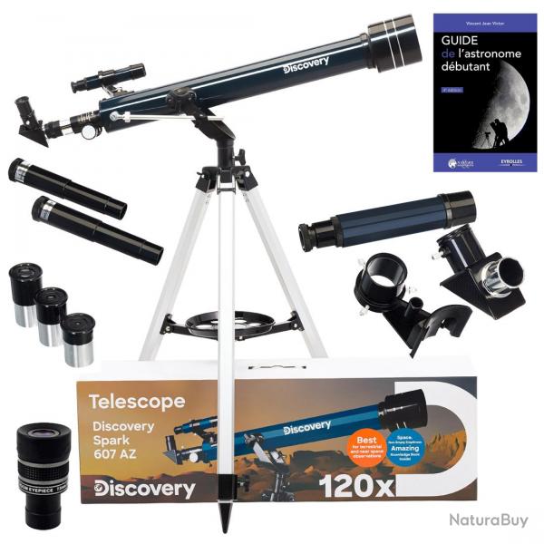 Pack Tlescope Discovery Spark 607 AZ avec Zoom, Oculaires et Accessoires