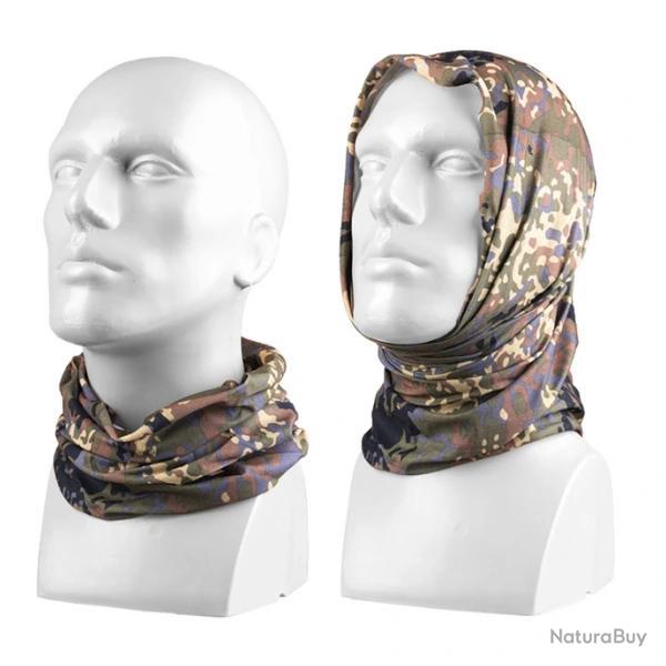 Tour de cou multifonction respirant - Schage rapide et ultra-confort Flecktarn
