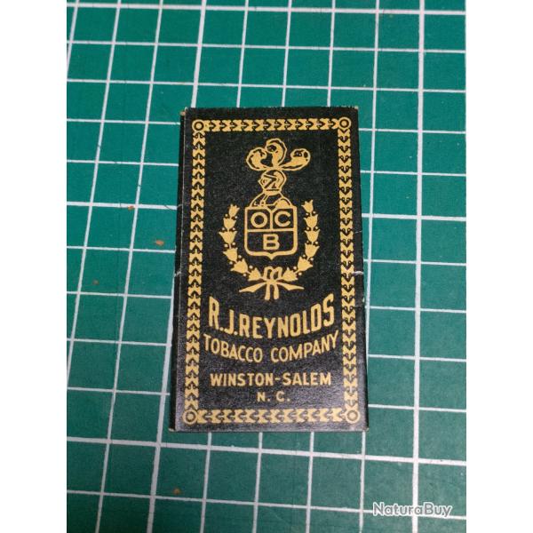 BLOC DE PAPIER A CIGARETTE OCB RJ REYNOLDS