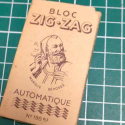 BLOC DE PAPIER A CIGARETTE ZIG ZAG