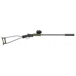 Carabine pliante CHIAPPA Little Badger verts - 22 LR-OD + Point rouge + Modérateur de son + Mallette