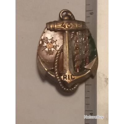 Armée de terre - INSIGNE 1 ER RIC, REGIMENT INFANTERIE COLONIALE, DRAGO