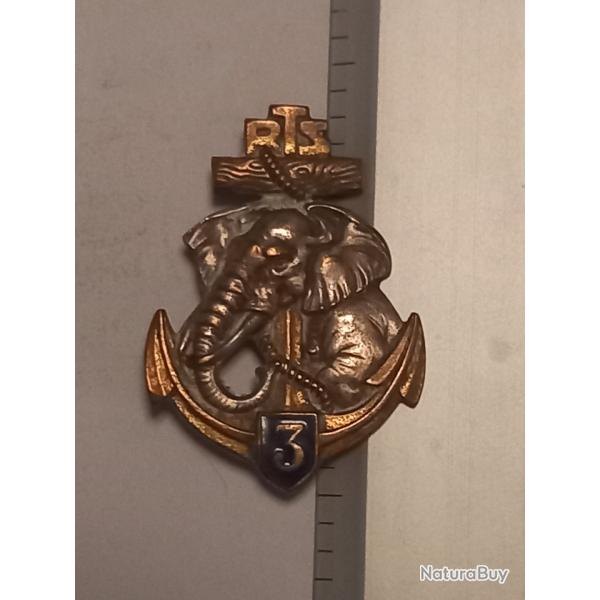 Insigne du 3me rgiment de tirailleurs sngalais (3me RTS)