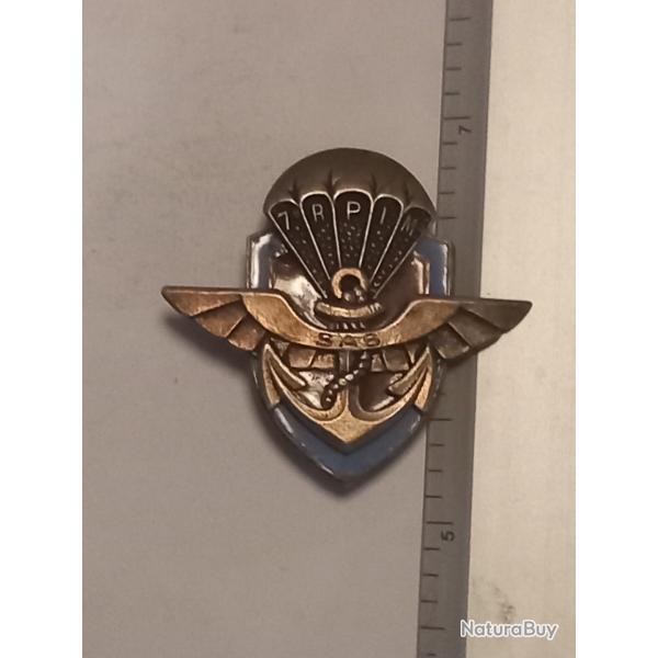 Insigne du 7me rgiment parachutiste d'infanterie de Marine (7me RPIMa)