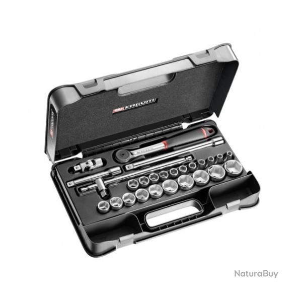 S.161-4P6PB Facom Coffret douilles 1/2" 6 pans mtriques - 26 pices