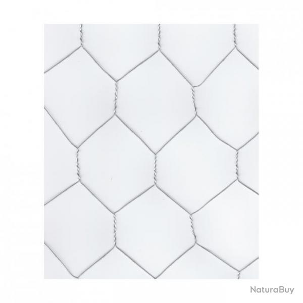 Soldes ! Grillage hexa galva Diam. 50mm et fil 1mm, hauteur :1 m x10m