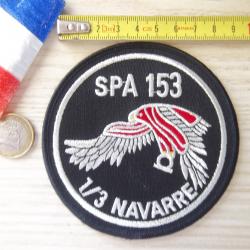 écusson militaire SPA 153 escadrille de chasse 1/3 Navarre armée air
