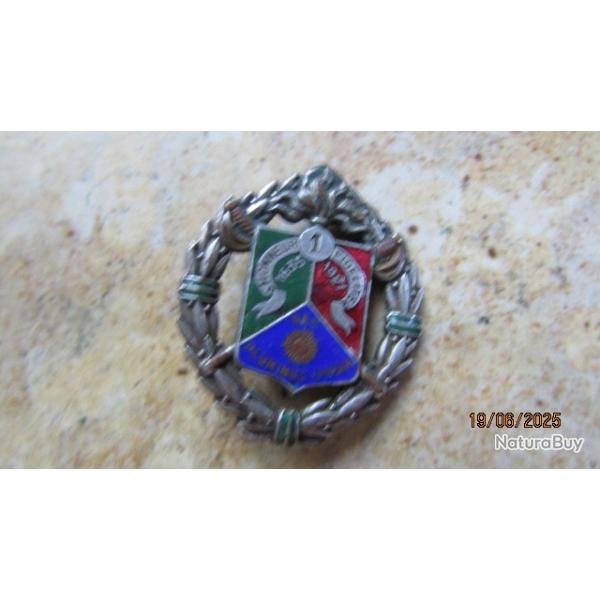 Insigne 1e Rgiment Etranger d'Infanterie  attache HS AB Paris central lgion etrangre