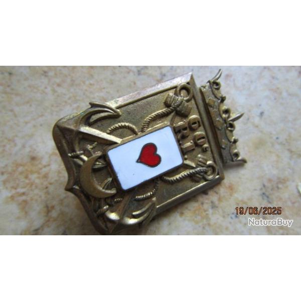 insigne 60 rgiment infanterie  Ab Paris , crochet cass