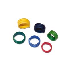 Soldes ! Bague Spirale En Plas. 20 Mm  Jaune x100 (Taille 4BIS)