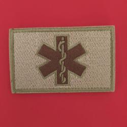 PATCH ÉCUSSON BRODÉ EMBLÈME MÉDECIN SAUVETEUR SYSTÈME SCRATCH 8/5 CM PATCH RESCUE
