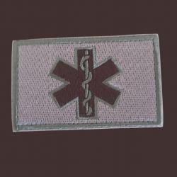 PATCH ÉCUSSON BRODÉ EMBLÈME MÉDECIN SAUVETEUR SYSTÈME SCRATCH 8/5 CM PATCH RESCUE