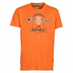 Tee-shirt Wild Boar Republic Orange Percussion