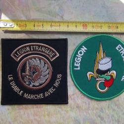 lot écussons militaire légion étrangére insignes tissu collection