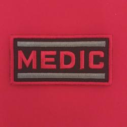 ÉCUSSON BRODÉ MÉDECIN SAUVETEUR SYSTÈME SCRATCH 8/5 CM