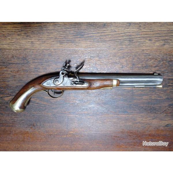 Rplique ancienne de pistolet de cavalerie US  silex - Harper's Ferry modle 1805-07 - BE