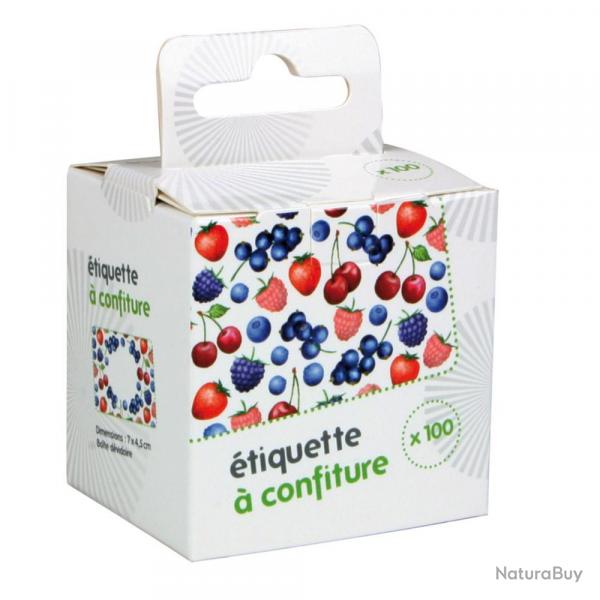 Soldes ! tiquettes autocollantes pour confiture (Lot de 100)