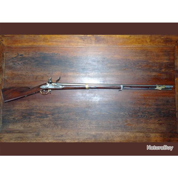Rare Fusil  silex 1777 corrig AN 9 de marine - TULLE - cal 17.5mm - TBE
