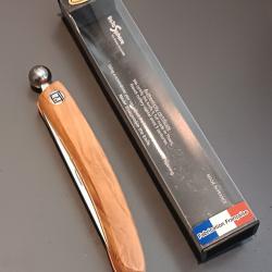 COUTEAU LE THIERS ROTOSPHERE PAR BRUNO SAUZEDDE, manche OLIVIER, NEUF.