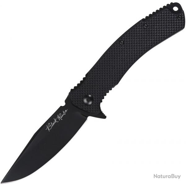 Couteau V Nives Black Rambo Utility Lame Acier 420HC Clip Point Manche FRN Liner Lock VNI34FPBBK
