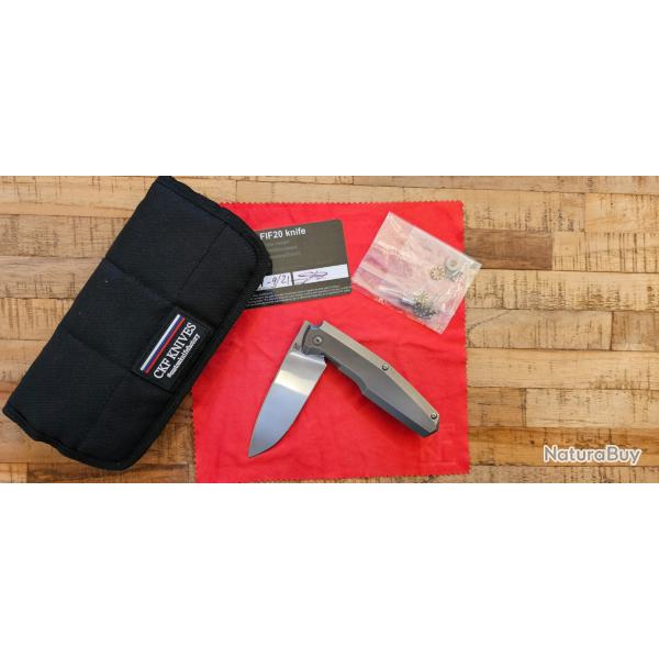 Couteau de poche CKF FiF 20 Philippe Jourget et Custom Knife Factory