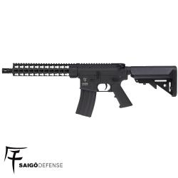 Réplique airsoft AEG M4 Kenji Longue Saigo Defense noir - seule