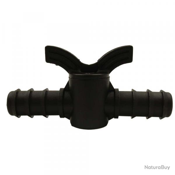 Soldes ! Raccord tuyau d'arrosage avec robinet poigne papillon 16 mm (2 pices)