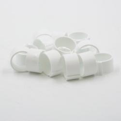 Soldes ! Bagues à clips 25 mm (50) blanc (Taille 1)