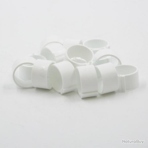Soldes ! Bagues  clips 25 mm (50) blanc (Taille 1)