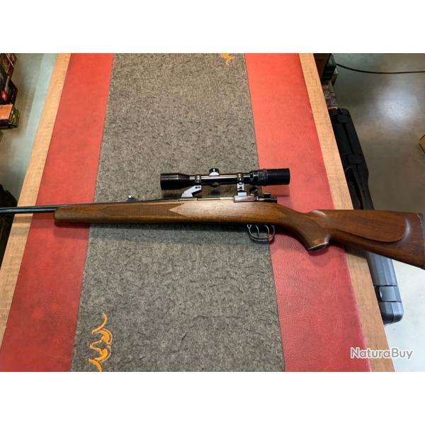 Occasion carabine Mauser type K 98 cal 7x64 avec lunette Franchi 1.5x5x32 et montage pivotant