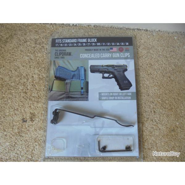 Clip ceinture (clipdraw) pour Glock