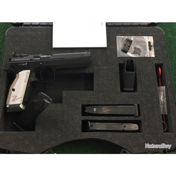 Pistolet CZ 75 TS2 Entry calibre 9x19 en malette avec hausse LPA et 3 chargeurs