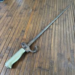 BAÏONETTE LEBEL ROSALIE WW1 14/18... Avec quillon soie courte en l'état