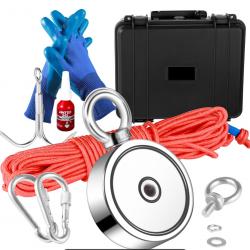 KIT Aimant de Pêche Double Face Super Puissants Capacité 544 kg