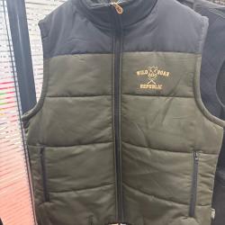 !! NEUF !! GILET POLAIRE KAKI PERCUSSION WILD BOAR REPUBLIC XXXL