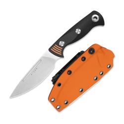 Couteau Kizer Evenki 3 Azo Lame Acier AEB-L Drop Point Manche G10 Noir Étui Kydex KI1099A1
